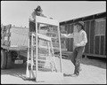 Poston, Arizona. Apache Indians assist in the unloading of beds for evacuees of Japanese ancestry a . . . - NARA - 536128
