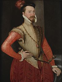 Robert Dudley Earl of Leicester attributed to Steven van Herwijck