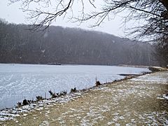 Widewater on Chesapeake and Ohio Canal in Winter
