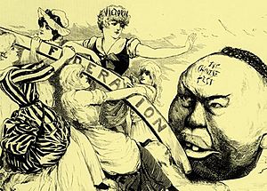 1886 Anti-Chinese Cartoon from Australia