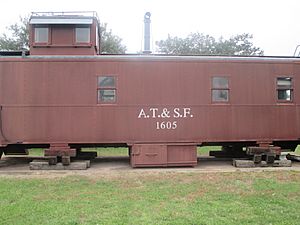 ATSF rail car, Sealy, TX IMG 8255