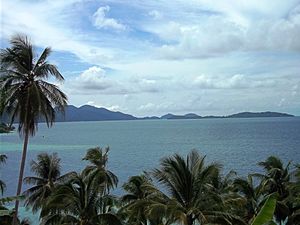 A view from Nyamuk, Siantan Timur, Riau Islands Province, Indonesia