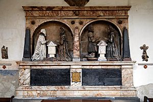 All Hallows Church Tottenham Haringey England - Richard Candeler and Ferdinando Heyborne monument