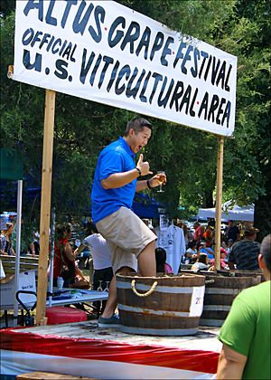 Action from the 2013 Altus Grape Festival
