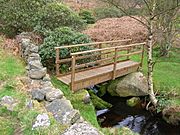 Bronte Way footbridge over the infant River Worth - geograph.org.uk - 1256504
