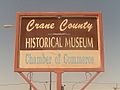 Crane County, TX, Historical Museum sign DSCN1122
