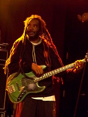 Darryl Jenifer playing with Bad Brains on 2012-04-16 at the Paradise in Boston, Massachusetts, United States 01.jpg