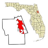 Location in Flagler County and the state of Florida