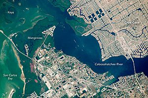 ISS047-E-84351 Cape Coral, Florida (annotated)