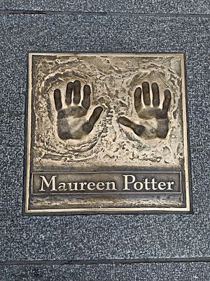 Maureen Potter bronze hand prints
