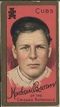 Mordecai Brown, Chicago Cubs, baseball card portrait LCCN2008677458