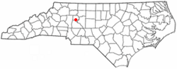 Location of Cooleemee, North Carolina
