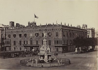 Palacio Real de Barcelona 1860