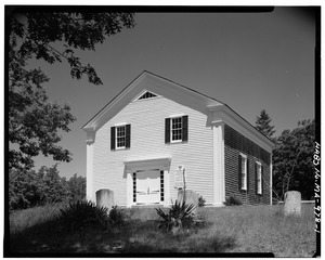 SOUTH FRONT - Old Indian Church, , Mashpee, Barnstable County, MA HABS MASS,1-MASH,1-1
