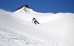 Snowboarding in Hippach, Austria