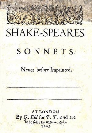 Sonnets1609titlepage