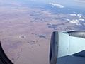 The Meteor Crater from 36,000 feet