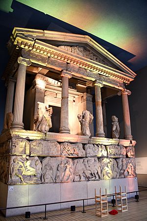 The Nereid Monument. From Xanthos (Lycia), modern-day Antalya Province, Turkey. 390-380 BCE. Room 17, the British Museum, London