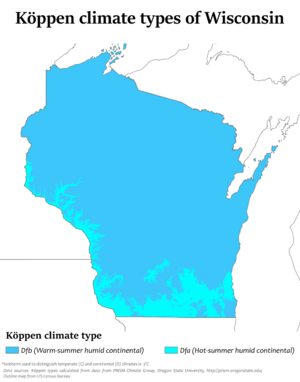Wisconsin Köppen