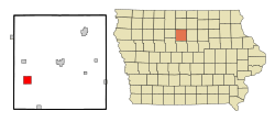Location of Eagle Grove, Iowa