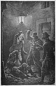 05 Robespierre saved from the assassins-Illust by Johan Schonberg for In the Reign of Terror by G A Henty