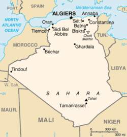Algeria CIA map