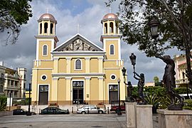 Cathedral from Plaza Colón - Mayagüez Puerto Rico