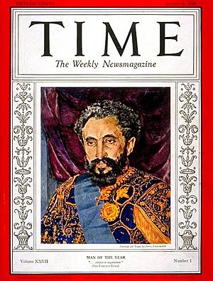 Haile Selassie Time cover 1936