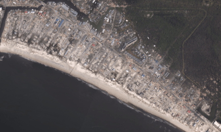 Mexico Beach, Florida, after Hurricane Michael 2018