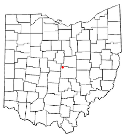Location of Hartford, Ohio