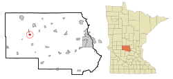 Location of Greenwaldwithin Stearns County, Minnesota