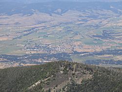 Stevensville and the Bitterroot Riverseen from Saint Mary's Peak (2005)