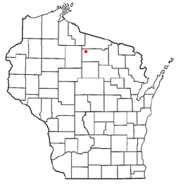 Location of Minocqua, Wisconsin