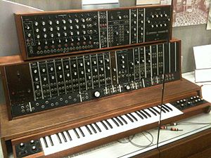 1st commercial Moog synthesizer (1964, commissioned by the Alwin Nikolai Dance Theater of NY) @ Stearns Collection (Stearns 2035), University of Michigan