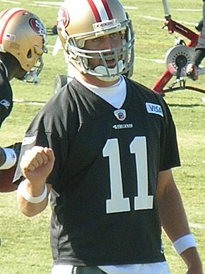 Alex Smith at 49ers training camp 2010-08-11 1