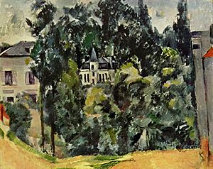 Château des environs de Paris, par Paul Cézanne, Yorck