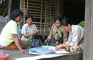 Community-based savings bank in Cambodia