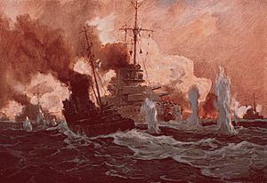 Die Seeschlacht bei Lowestoft am 25. April 1916