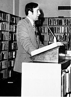 Don Young speaking at Juneau-Douglas High School, 1972-1973 school year