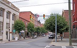 Temple Street in downtown Hinton in 2007