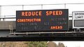 New Jersey Turnpike Reduce Speed sign