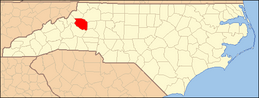 North Carolina Map Highlighting Caldwell County.PNG