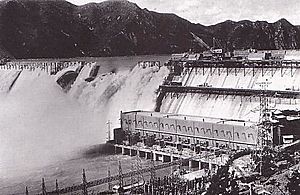 Sui-ho Dam under construction