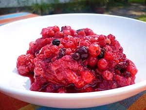 Summer pudding with currants, July 2008