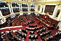 Vista panorámica del Hemiciclo de sesiones del Congreso del Peru