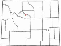 Location of Lucerne, Wyoming