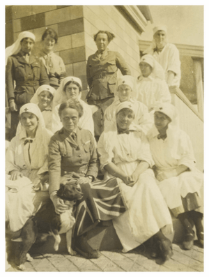 "The Chief" (Elsie Inglis) and some of her sisters - 1916