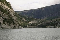 Glomfjord hydroelectric power plant with surroundings.JPG