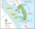 Map of Fort Matanzas National Monument