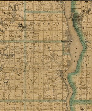 Map of Lakeland and Afton, Minnesota (1887)
